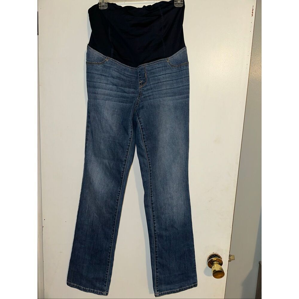 Women’s Isabel Maternity Bootcut Jeans full panel Panels Size 8 Medium Wash